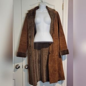 Vintage Suede Trench Coat